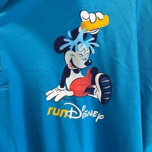 RunDisney Men’s 1/4 Zip Pullover | Size 3XL | 2-Tone Blue | Disney Activewear